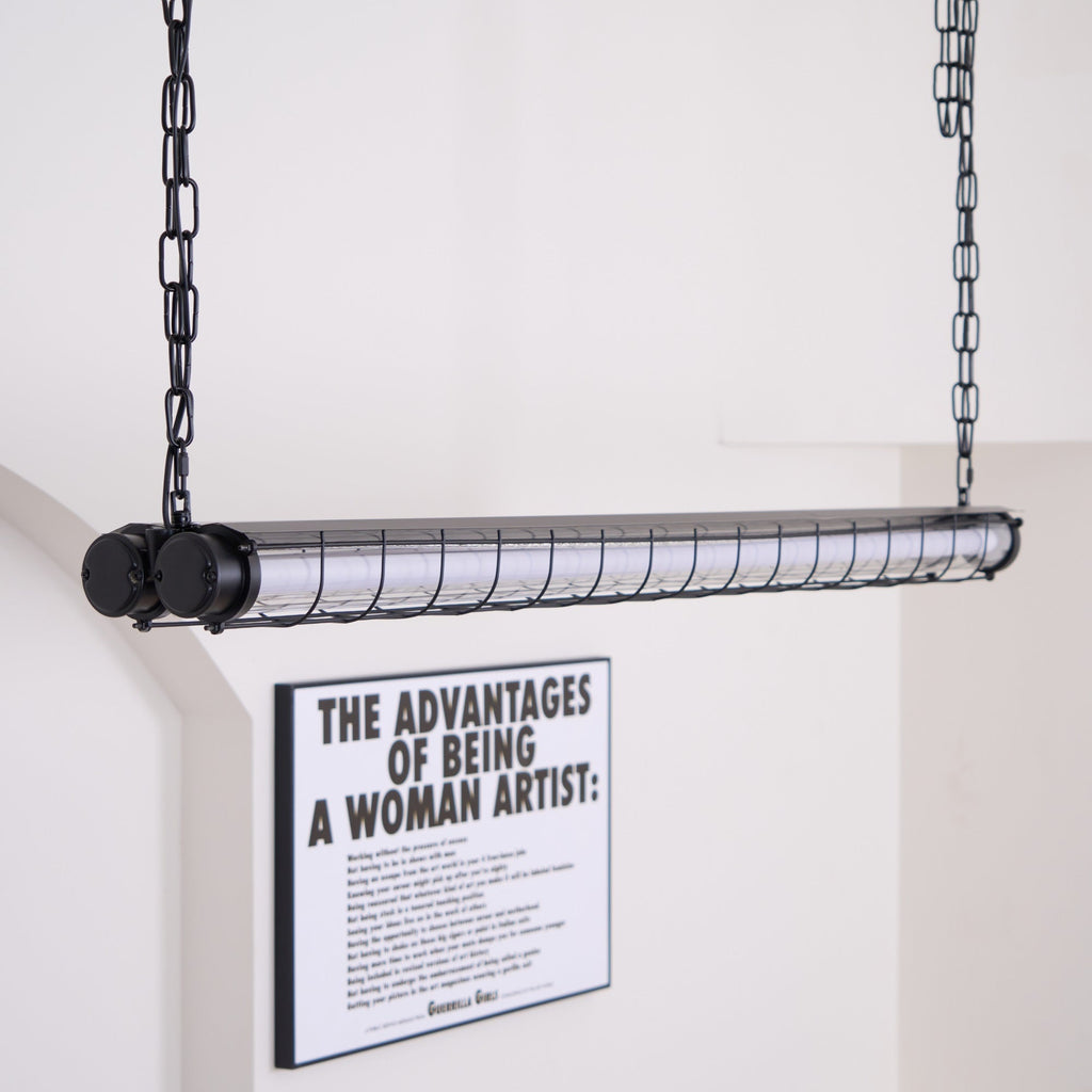מנורת תלייה קווית תעשייתית Arorisra, 123cm, LED מובנה