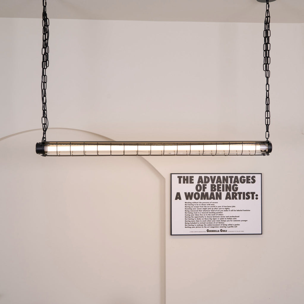 מנורת תלייה קווית תעשייתית Arorisra, 123cm, LED מובנה