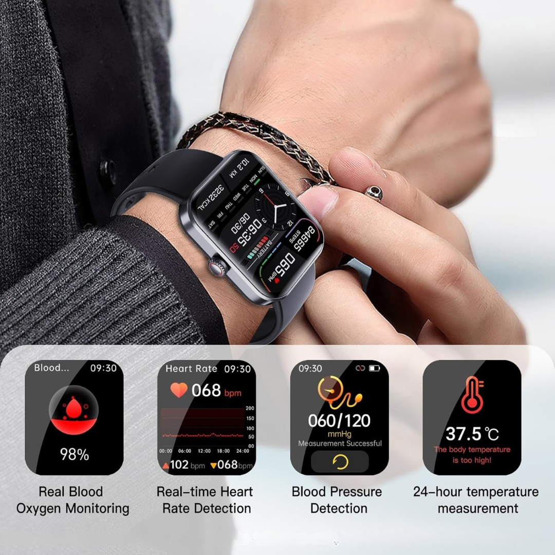 Chytré hodinky s fitness trackerem a Bluetooth hovory