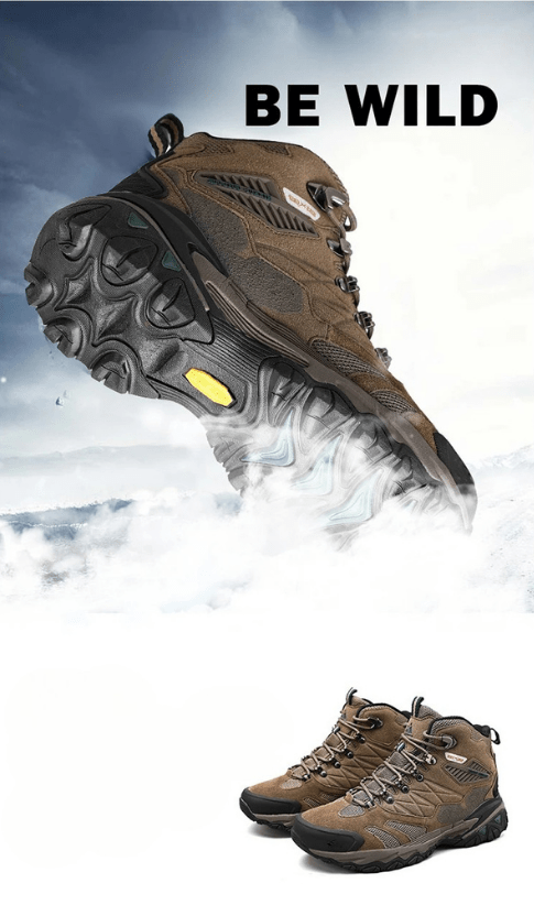 TrailCrest Men's Trekking Boots Suede Breathable Rainproof For All Weather Adventures