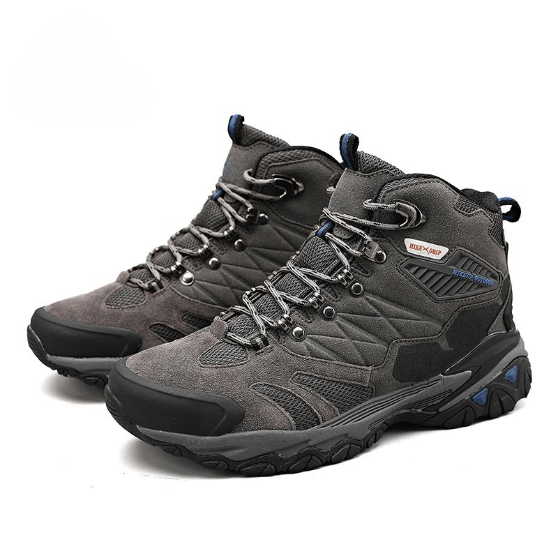 TrailCrest Men's Trekking Boots Suede Breathable Rainproof For All Weather Adventures