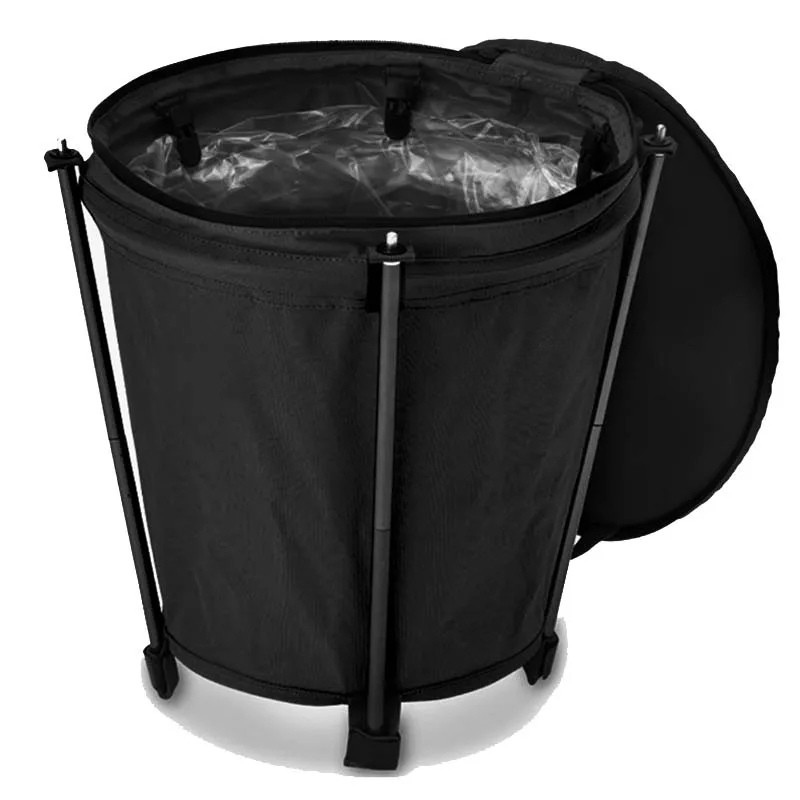 TrailNest sammenfoldelig campingaffaldsspand på 20 l til campister med Oxford-stof og PVC-foring