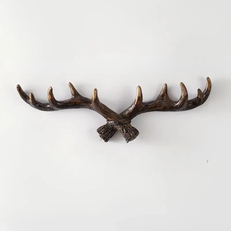 Hearthstone Vintage Hirschgeweih-Wandhaken Rustikaler Garderobenständer
