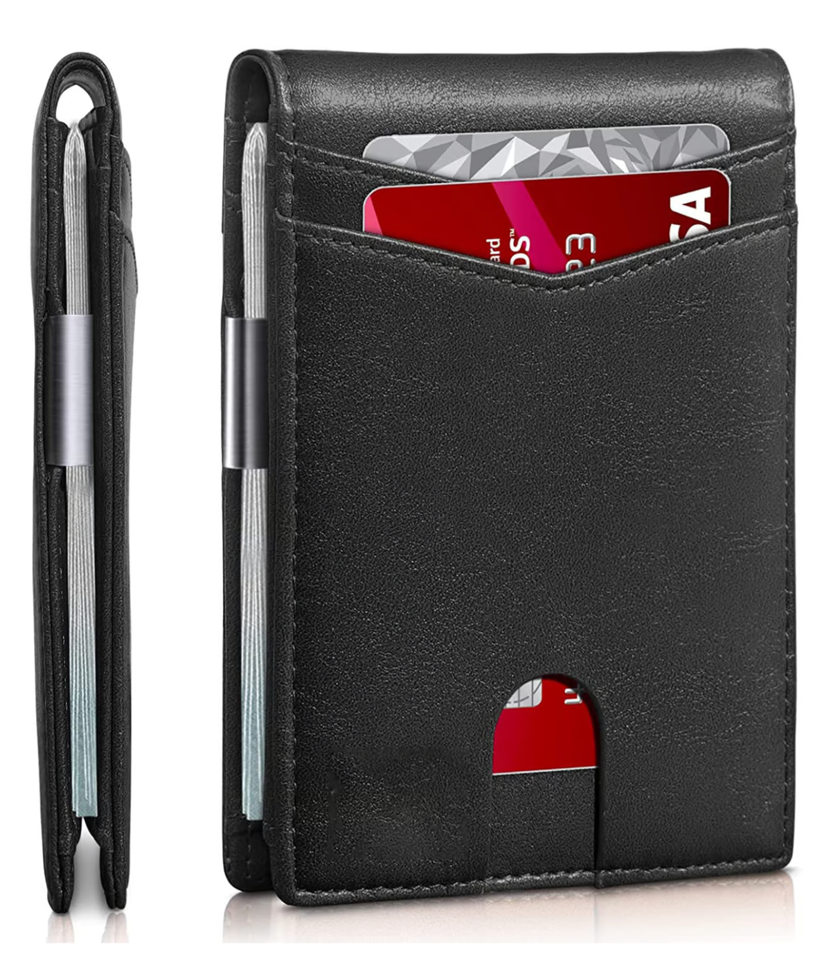 Portefeuille homme en cuir SwiftGuard RFID Compact, fin et sécurisé