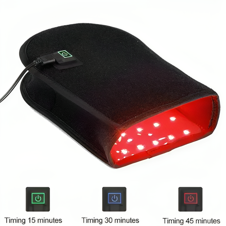 Gants de thérapie par lumière rouge pour l'arthrite, soulagement de la douleur du poignet et de la main, proche infrarouge