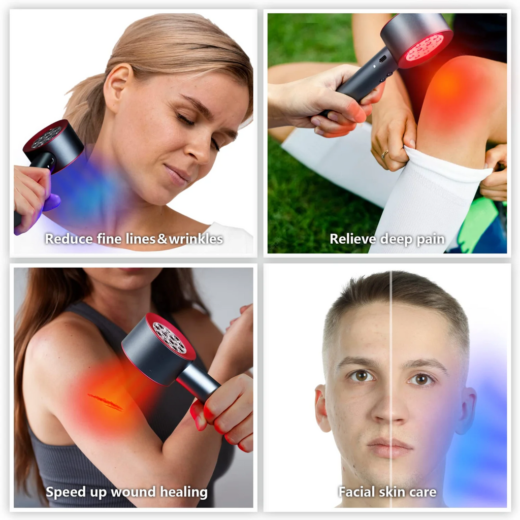 Dispositivo portatile per terapia con luce rossa e blu Migliore per terapia laser a bassa intensità a casa