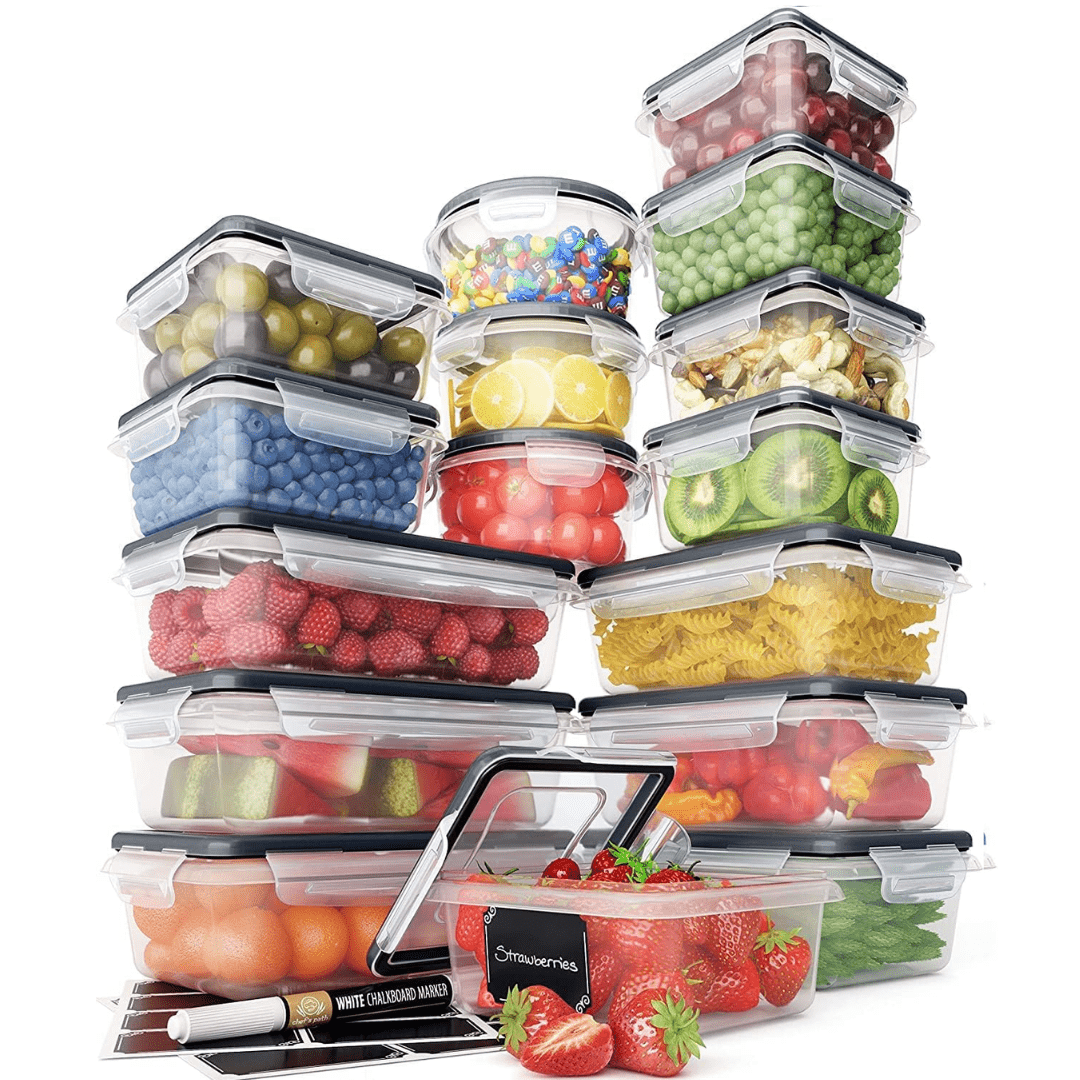 Premium Airtight Storage Boxes 16-Piece Set For An Organized Kitchen And Home Cooks