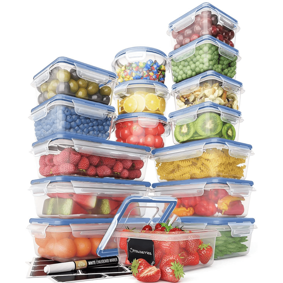 Premium Airtight Storage Boxes 16-Piece Set For An Organized Kitchen And Home Cooks
