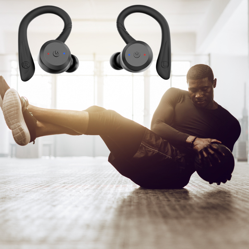 AquaPulse Kablosuz Spor Kulaklık, 20 Saat Çalma Süresi, Bluetooth 5.0 IPX7 Yüzme İçin