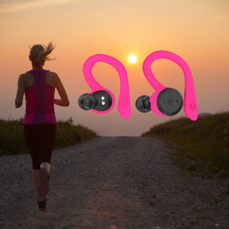 Écouteurs de sport sans fil étanches AuroraPulse Vega avec 20 heures d'autonomie
