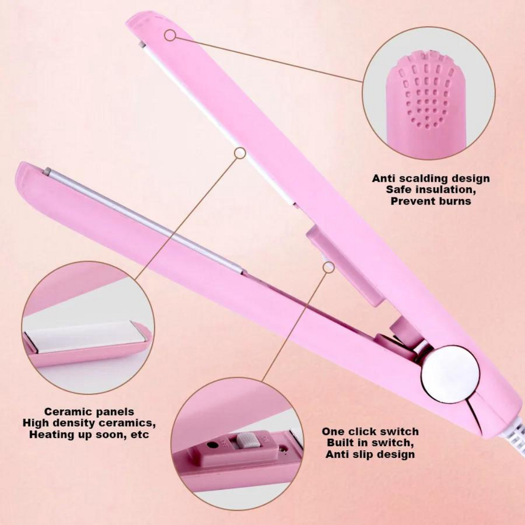 AeroCurl MiniCurler Seterika Mini Seramik untuk Keriting dan Pelurusan Rambut