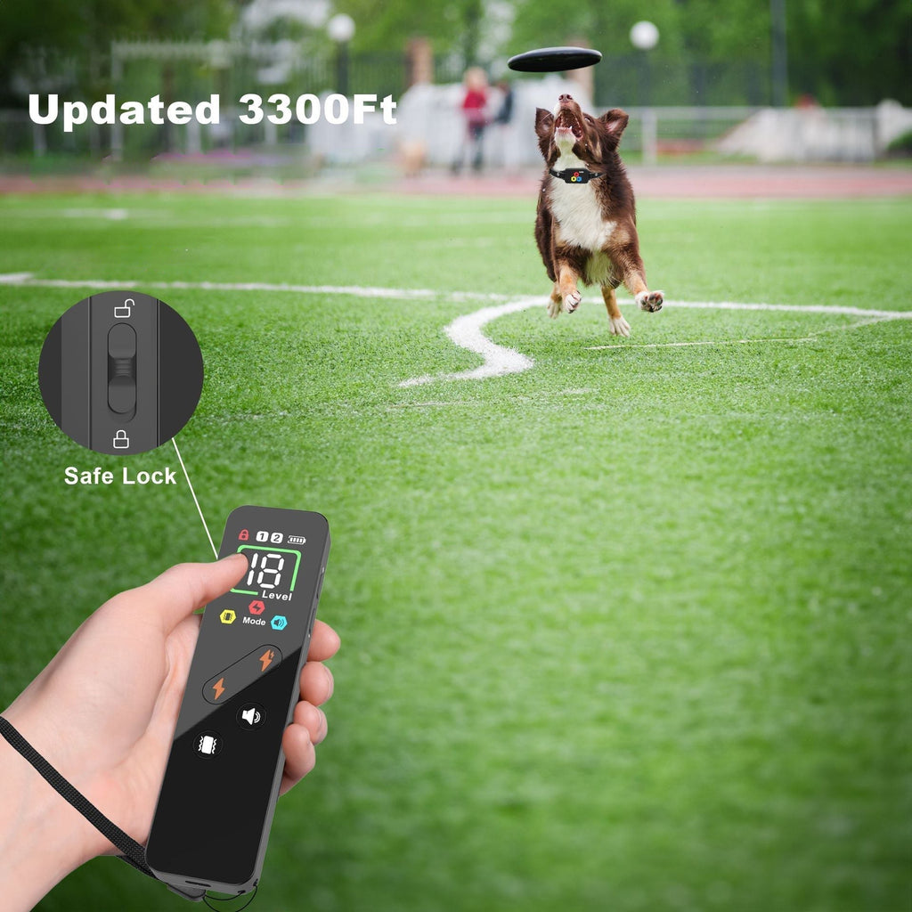 Collare per addestramento cani Pawfey impermeabile migliorato con telecomando