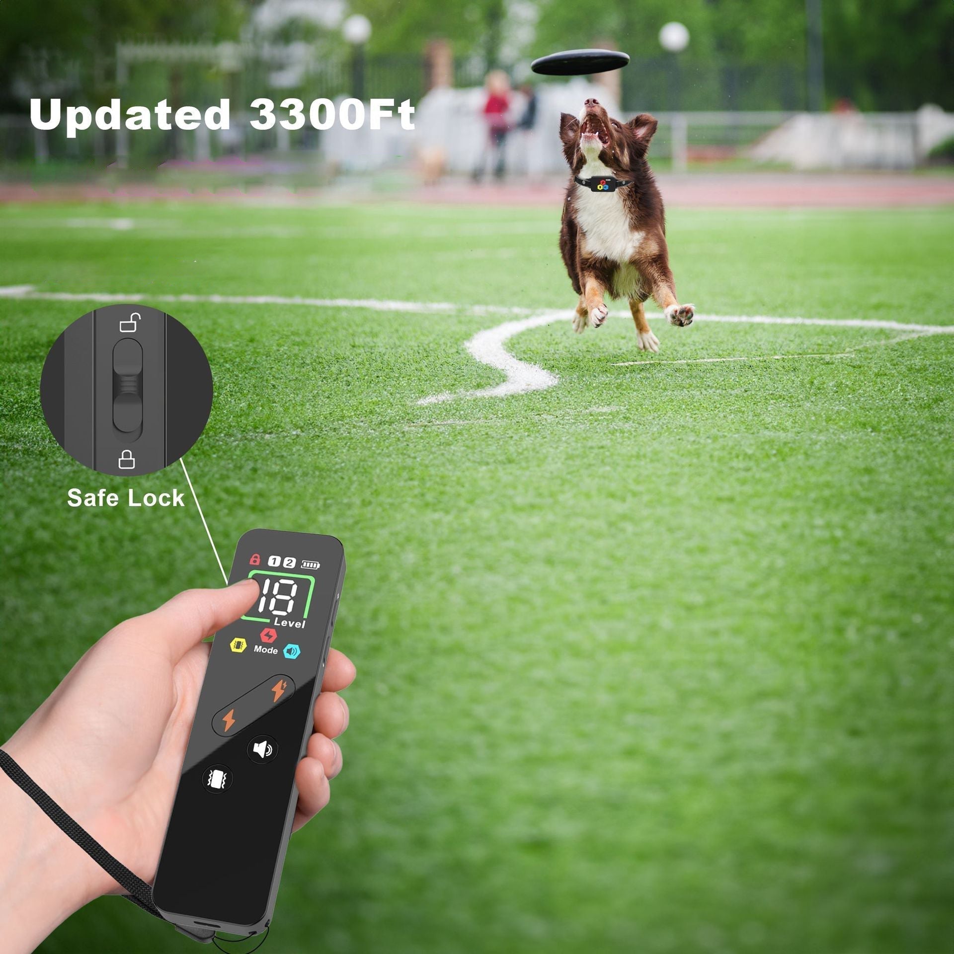 Collare per addestramento cani Pawfey impermeabile migliorato con telecomando
