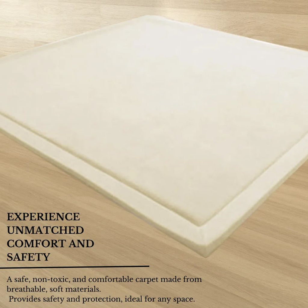 Alfombrilla ultrasuave de espuma viscoelástica Soft Touch - Marfil (200x300cm) - Comodidad lujosa para cualquier espacio