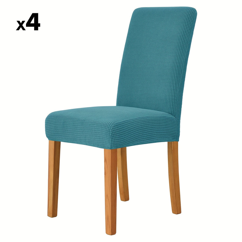 Elegantní elastické sametové potahy na židle pro vylepšení jídelny