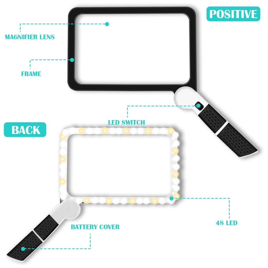 LuminaView 5-fache LED-Handlupe zum präzisen Lesen und Erkennen feinster Details
