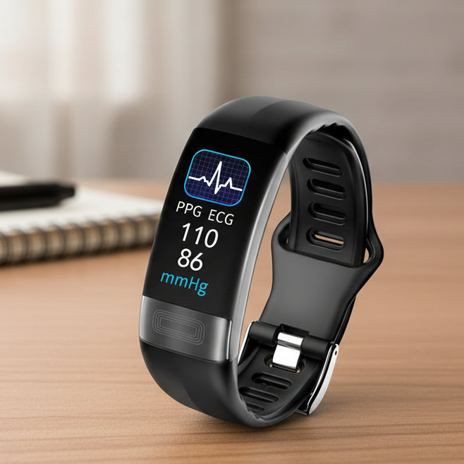Smartwatch mit EKG, Blutdruck- und Schlafüberwachung