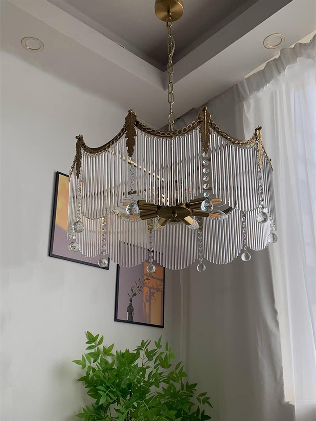 Vacarro Bohemian Tiered Chandelier — Ceiling Fixture
