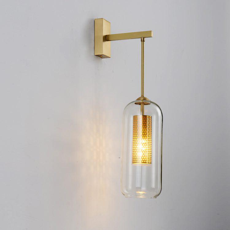 Vadim Wall Lamp — Clear Glass Shade