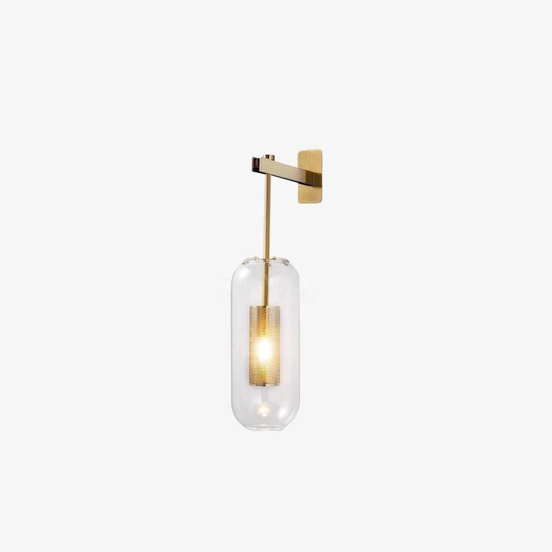 Vadim Wall Lamp — Clear Glass Shade