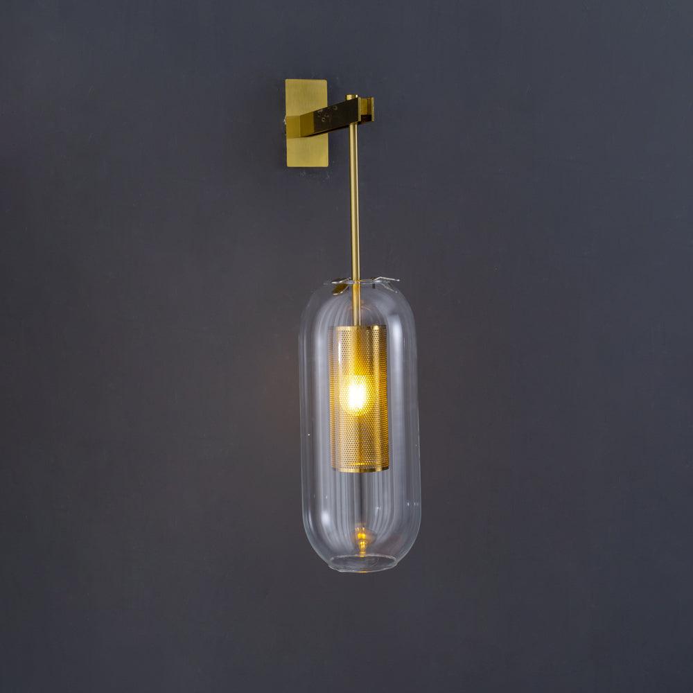 Vadim Wall Lamp — Clear Glass Shade