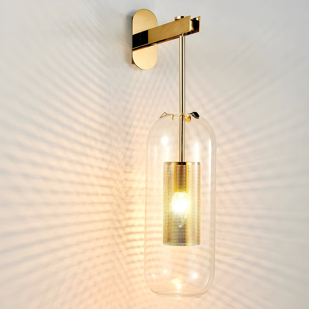 Vadim Wall Lamp — Clear Glass Shade