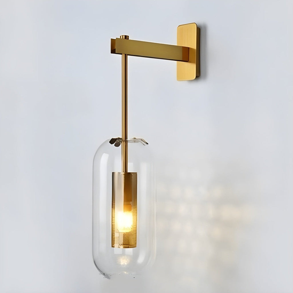 Vadim Wall Lamp — Clear Glass Shade