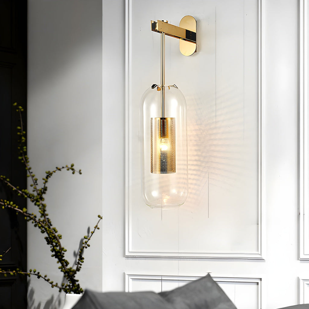 Vadim Wall Lamp — Clear Glass Shade