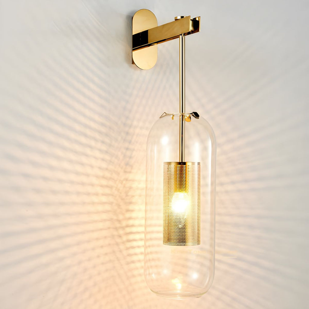 Vadim Wall Lamp — Clear Glass Shade