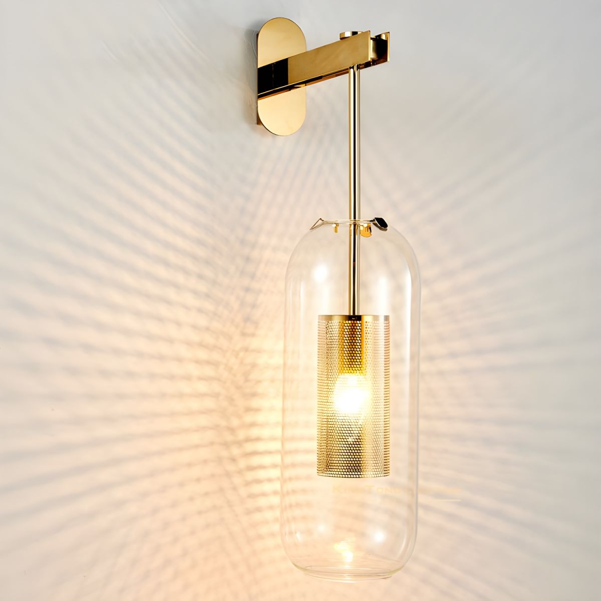 Vadim Wall Lamp — Clear Glass Shade