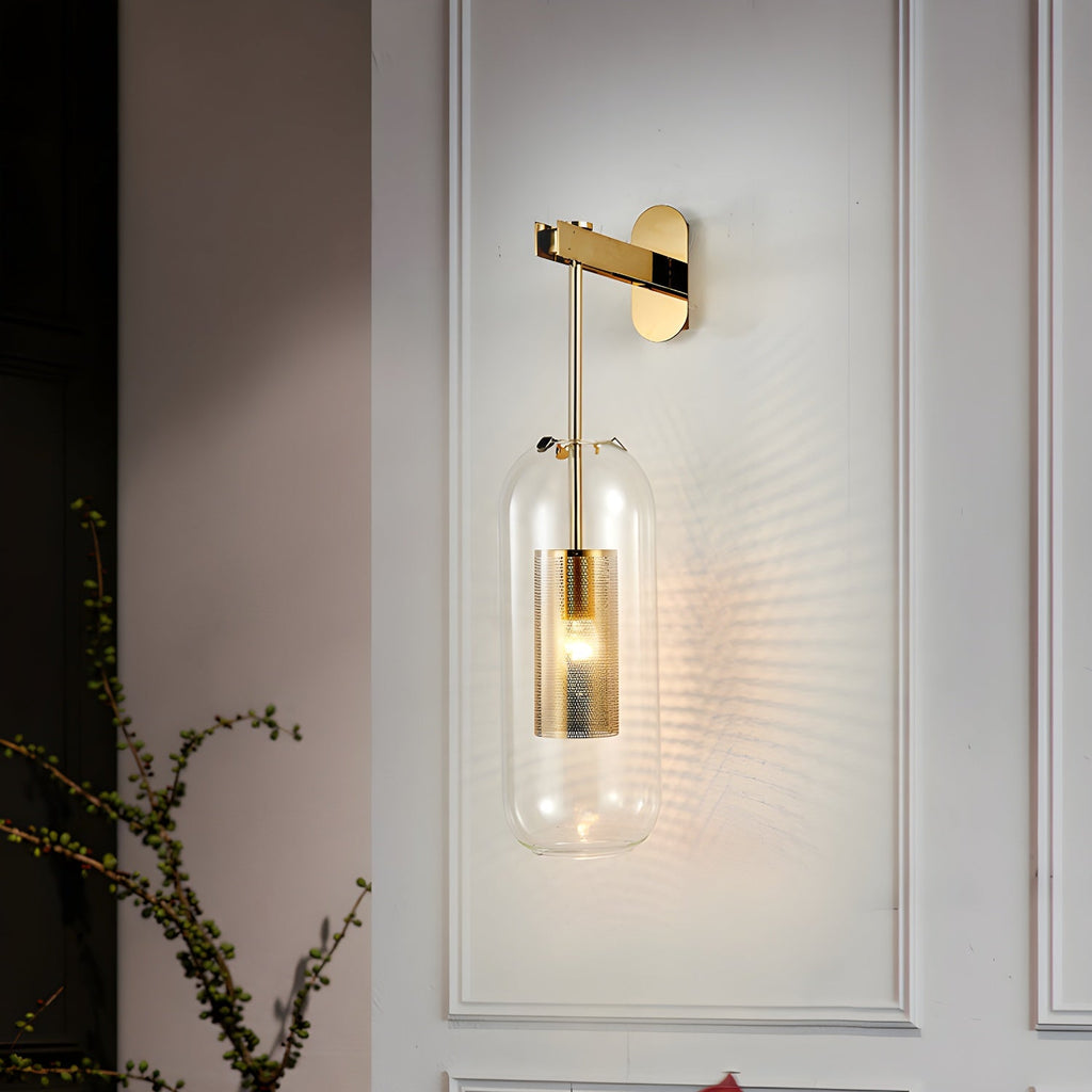 Vadim Wall Lamp — Clear Glass Shade