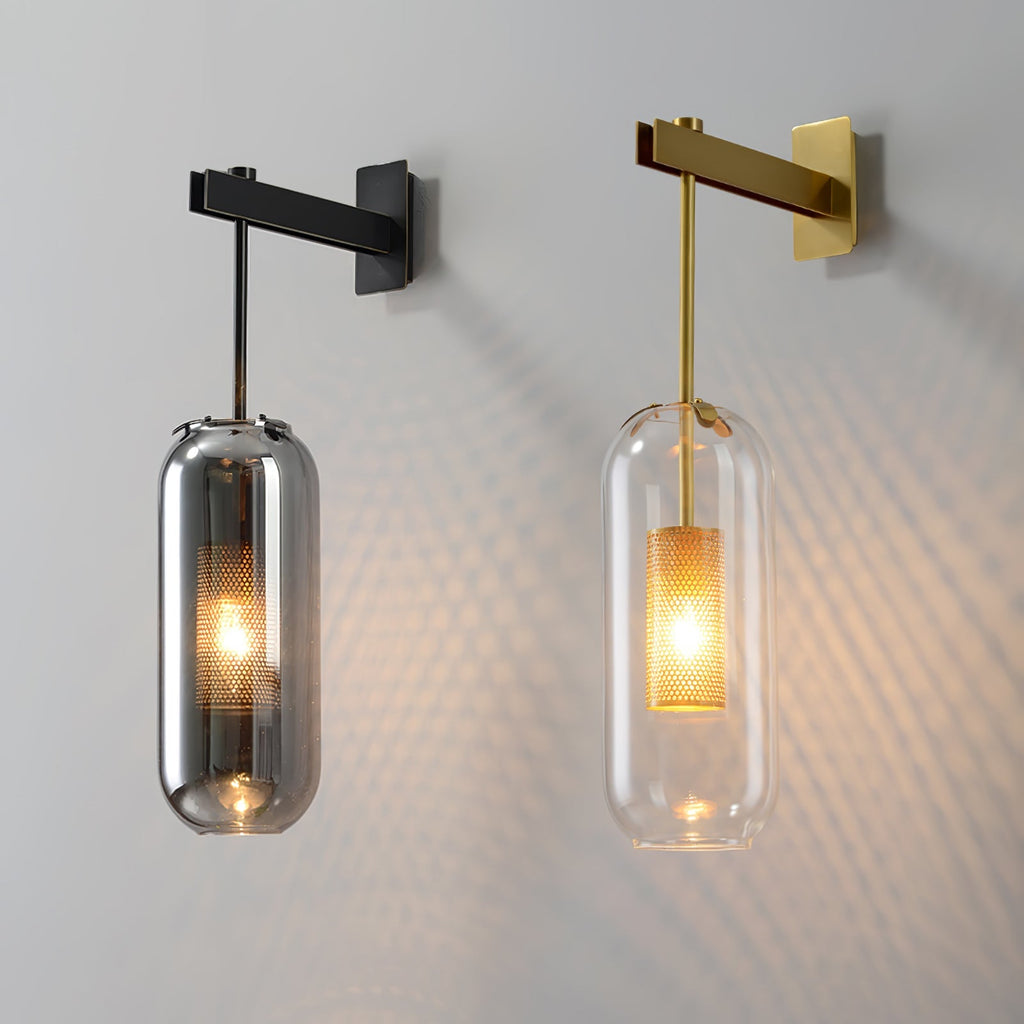 Vadim Wall Lamp — Clear Glass Shade