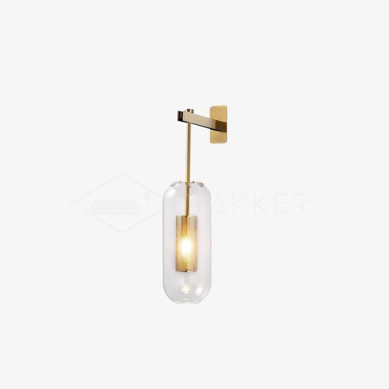 Vadim Wall Lamp — Clear Glass Shade