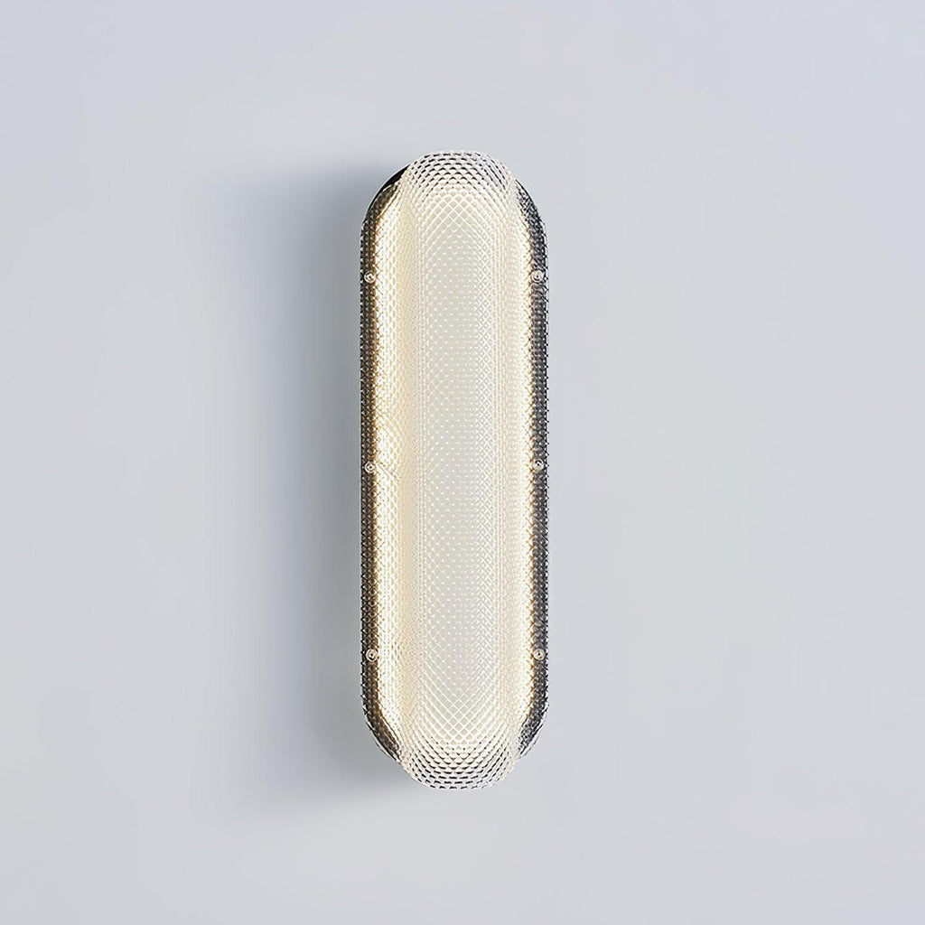 Candeeiro de parede industrial Lumorecs em vidro com LED integrado