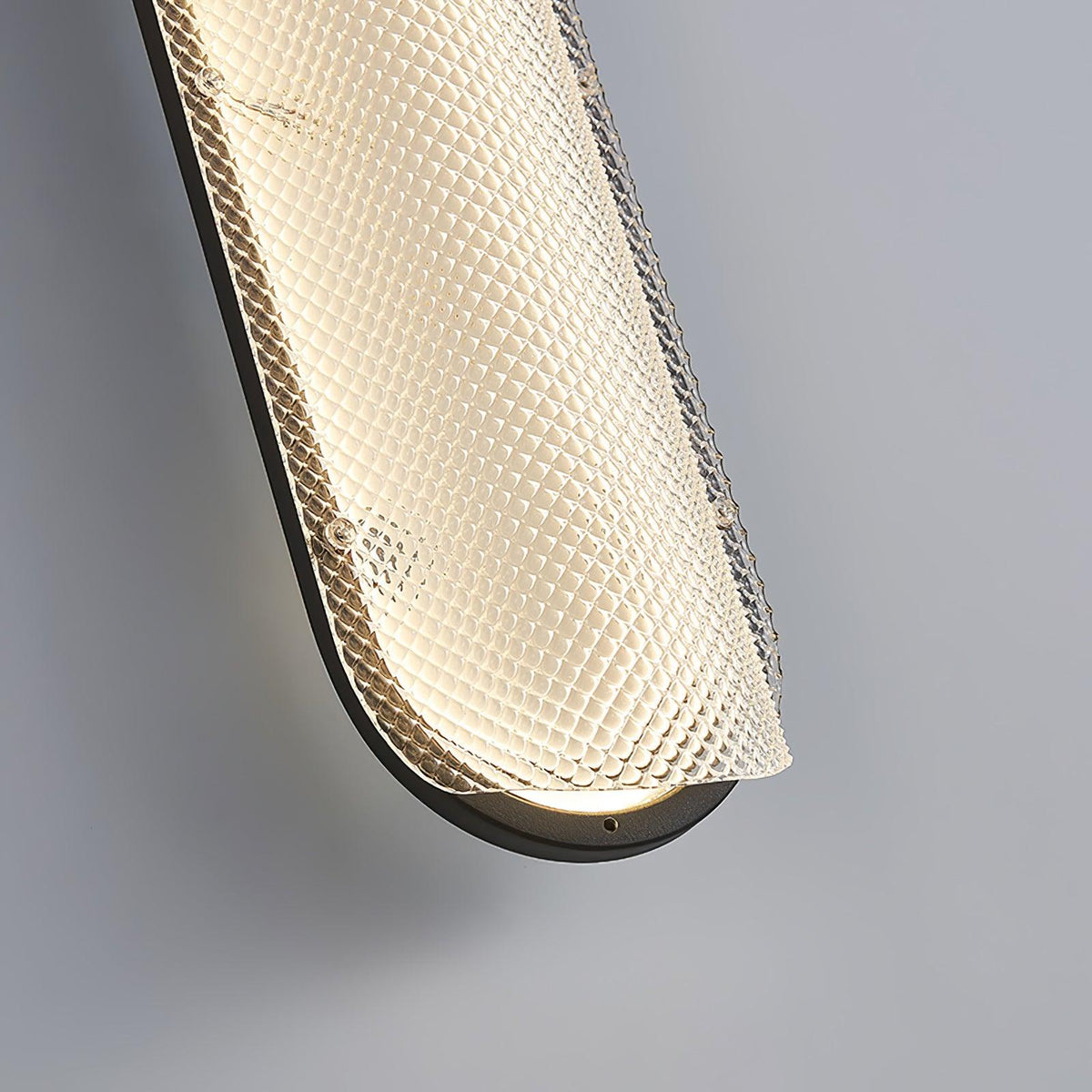 Candeeiro de parede industrial Lumorecs em vidro com LED integrado