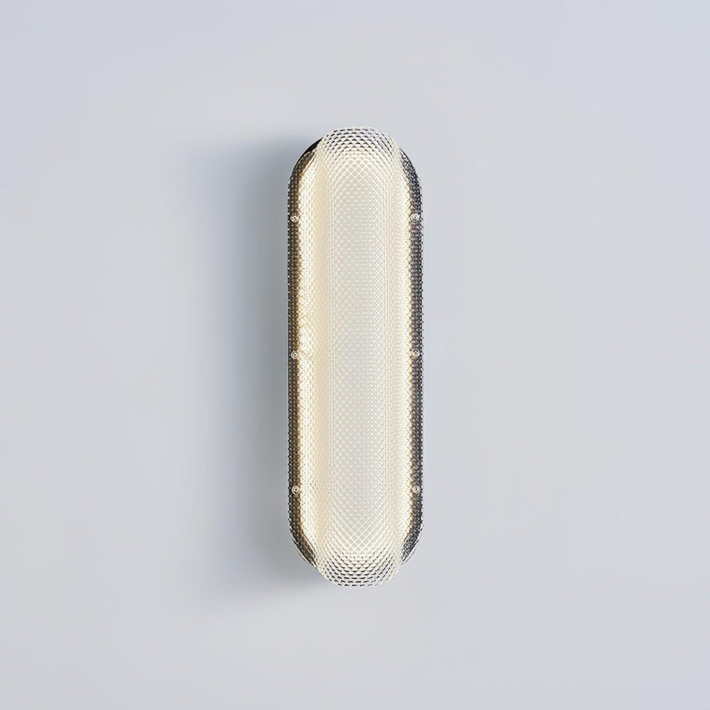 Candeeiro de parede industrial Lumorecs em vidro com LED integrado