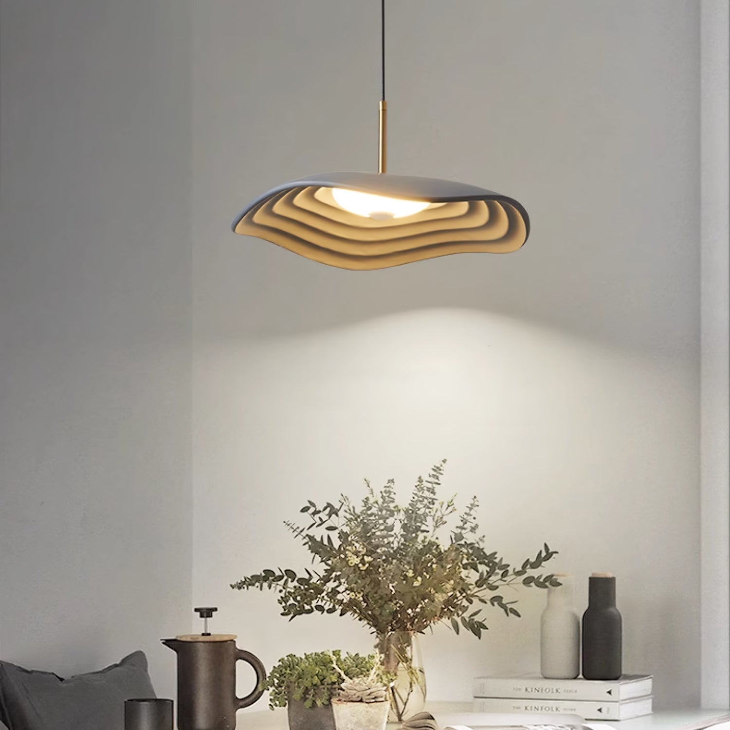 Valentina Pendant Lamp — Curved Ceiling Light
