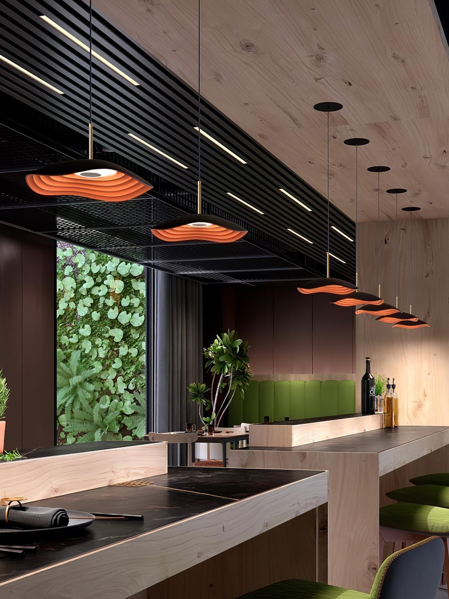 Valentina Pendant Lamp — Curved Ceiling Light