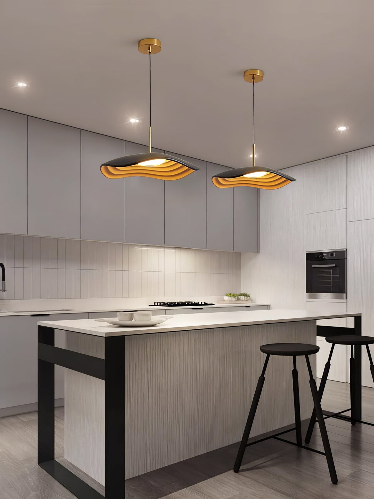 Valentina Pendant Lamp — Curved Ceiling Light