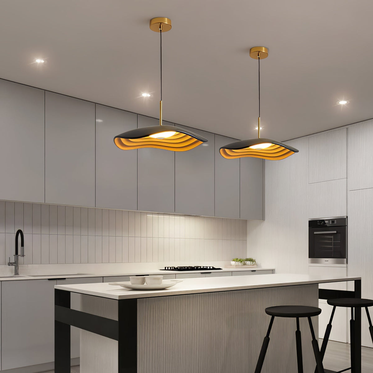 Valentina Pendant Lamp — Curved Ceiling Light