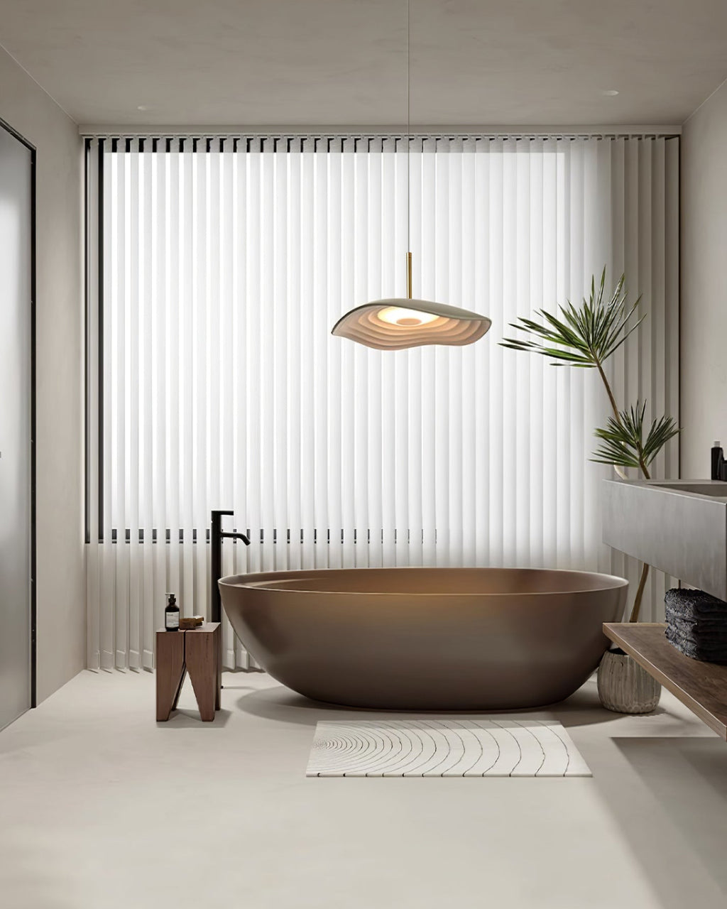 Valentina Pendant Lamp — Curved Ceiling Light