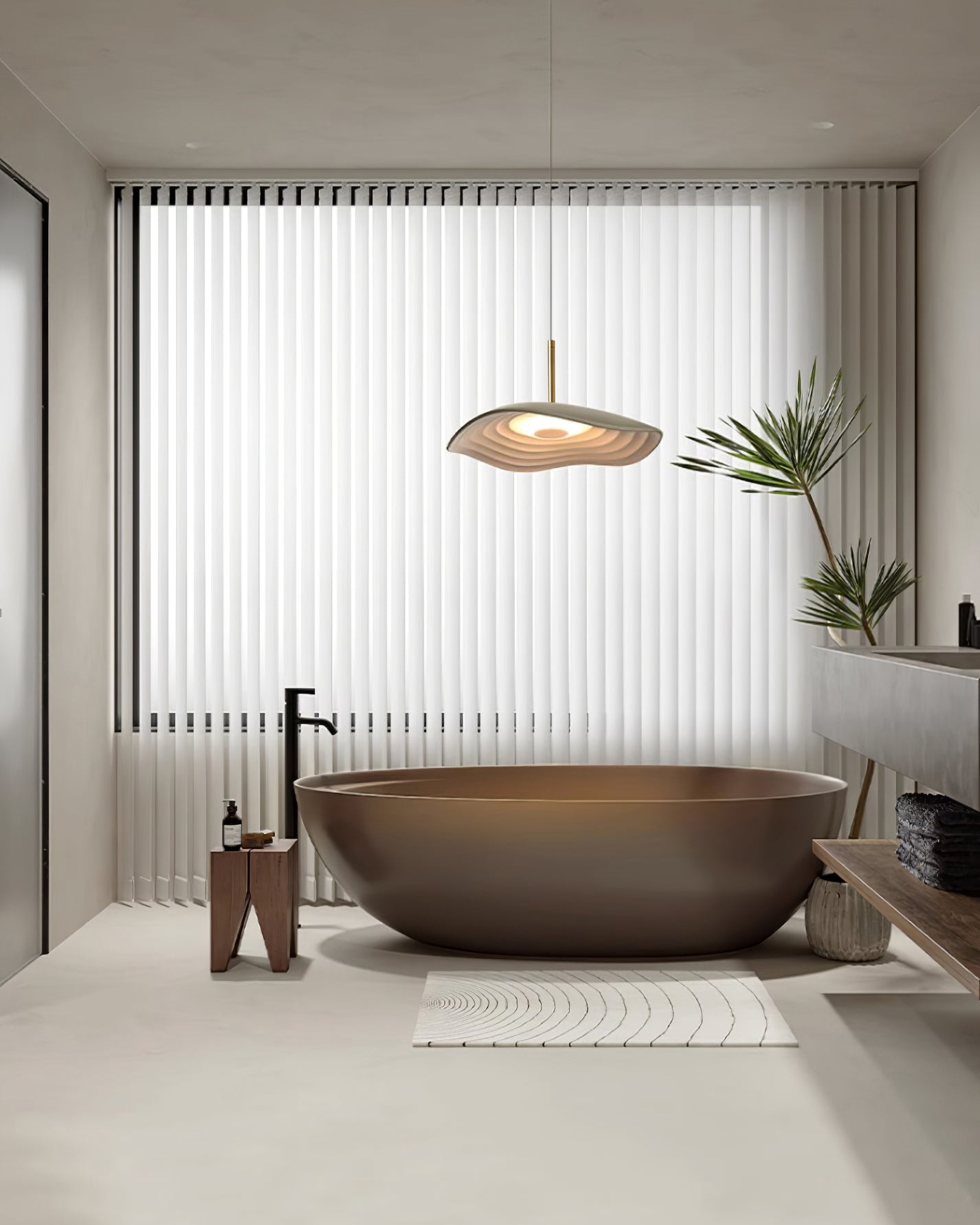 Valentina Pendant Lamp — Curved Ceiling Light