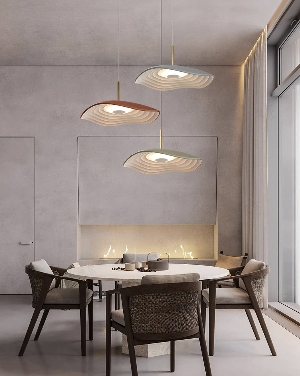 Valentina Pendant Lamp — Curved Ceiling Light
