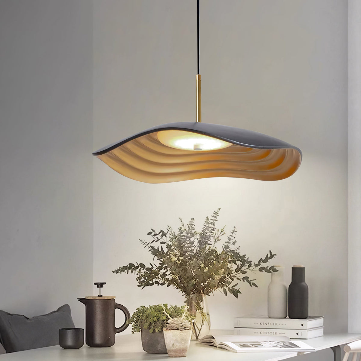 Ovelis bølgeformet pendellampe — integrert LED, flere størrelsesalternativer