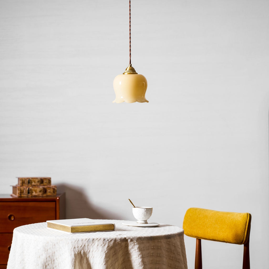Valley Flower Pendant Lamp — Sculptural Bell-Shaped Shade