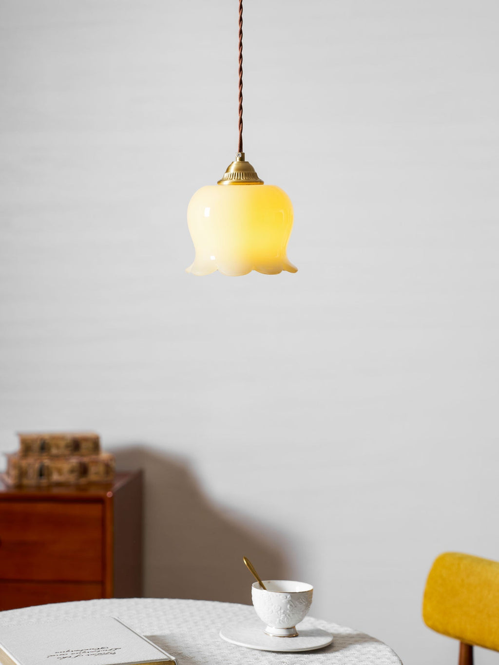 Valley Flower Pendant Lamp — Sculptural Bell-Shaped Shade
