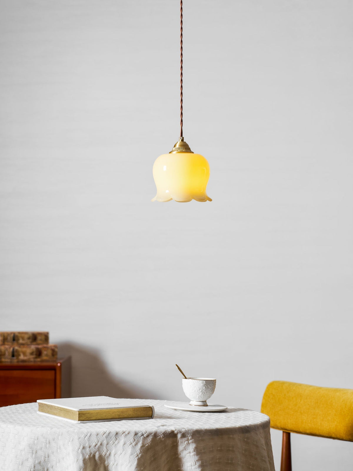 Valley Flower Pendant Lamp — Sculptural Bell-Shaped Shade