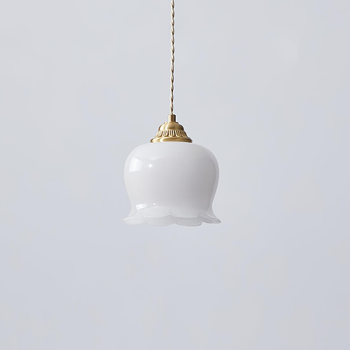 Valley Flower Pendant Lamp — Sculptural Bell-Shaped Shade