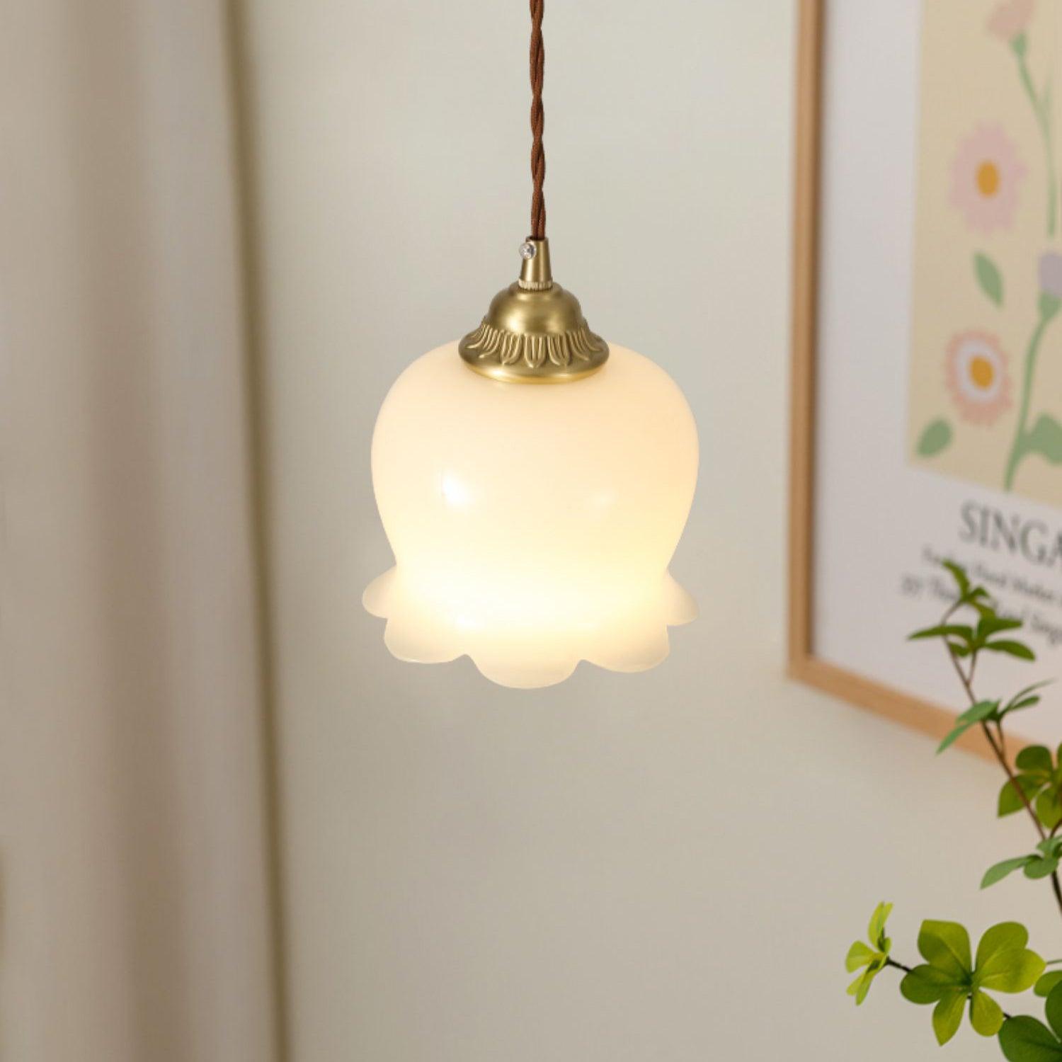 Valley Flower Pendant Lamp — Sculptural Bell-Shaped Shade
