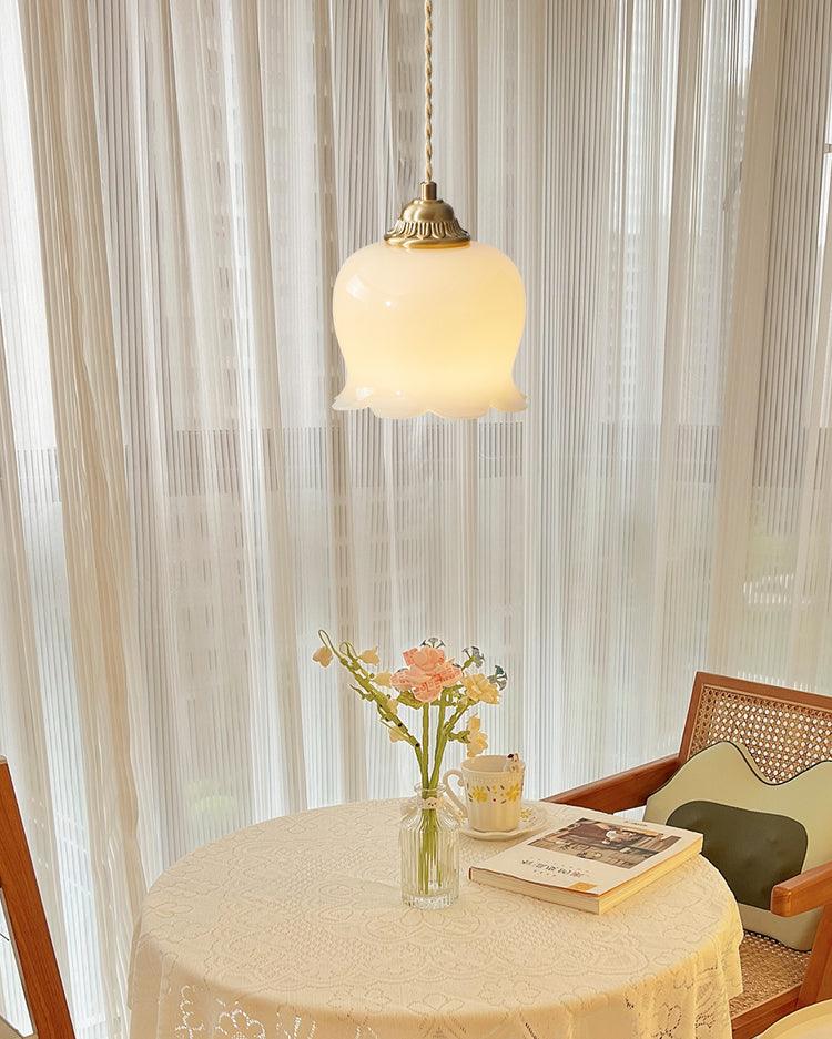 Valley Flower Pendant Lamp — Sculptural Bell-Shaped Shade